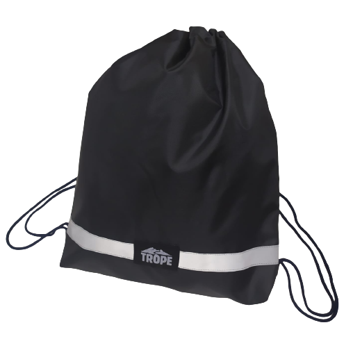 TS013 Сумка/мешок/рюкзак для сменной обуви (сменки)  (чёрный/синий)