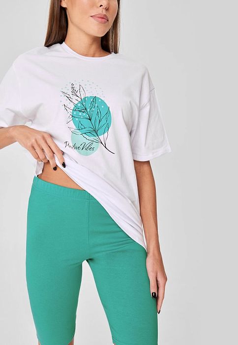 0120298014 Комплект жен.(фуфайка(футболка) и шорты) Sandi Pajamas