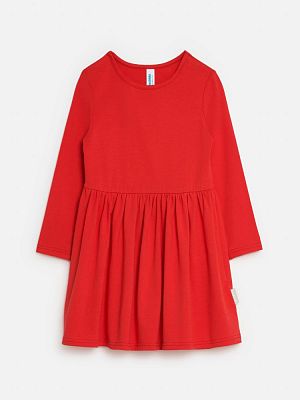 20210200575, Платье детское для девочек Lygdyn base красный, 95%Хлопок,5%ПУ, 134