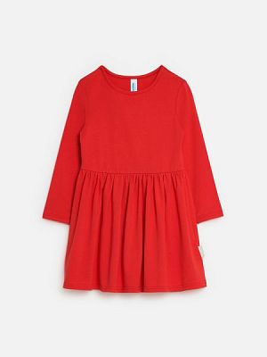 20220200659, Платье детское для девочек Lygdyn base красный, 95%Хлопок,5%ПУ, 110