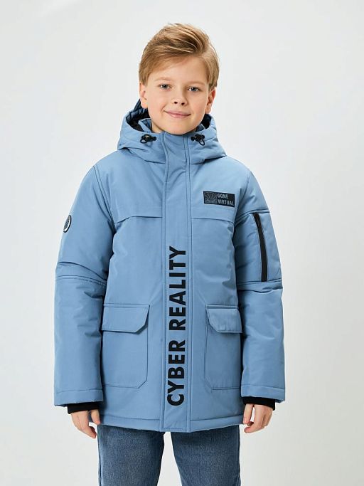 20110130285, Куртка детская для мальчиков Degly синий, 100%ПЭ, 134