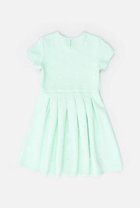 20210200365, Платье детское для девочек Hitachi светло-бирюзовый, 60%ПЭ,35%Вискоза,5%ПУ, 164