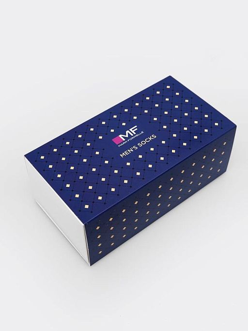 000109, Коробка из негофрированного картона Крой коробочный "Men"s Socks"