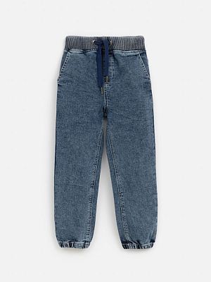 20120440069, Брюки джинсовые детские для мальчиков Pojer холодный синий, 98%Хлопок,2%ПУ, 104