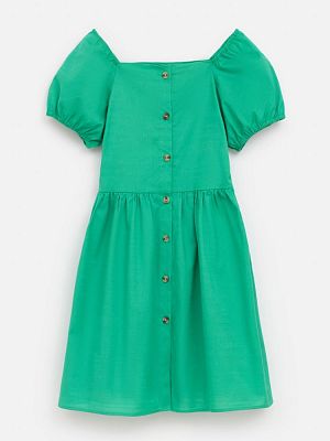20210200591, Платье детское для девочек Russia зеленый, 100%Хлопок, 134