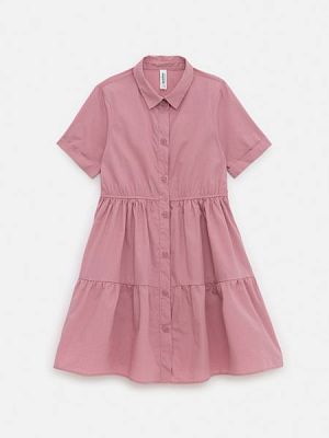 20210200588, Платье детское для девочек Sweden пыльный розовый, 100%Хлопок, 134